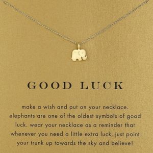 NEW Dogeared Tiny Good Luck Elephant Necklace